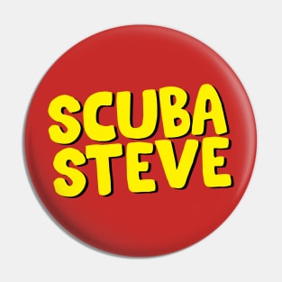 Scuba Steve //\\ Typography Design Pin