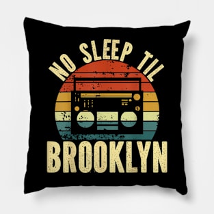 Cool Retro No Sleep , Old School  Stereo Pillow