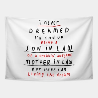 Son in Law - Mother in Law Typography Tapestry