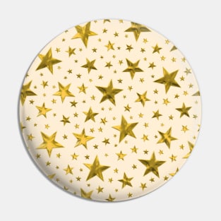 Gold Star Pattern Pin