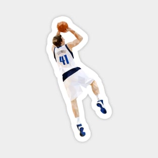 Dirk Nowitzki Fadeaway Magnet