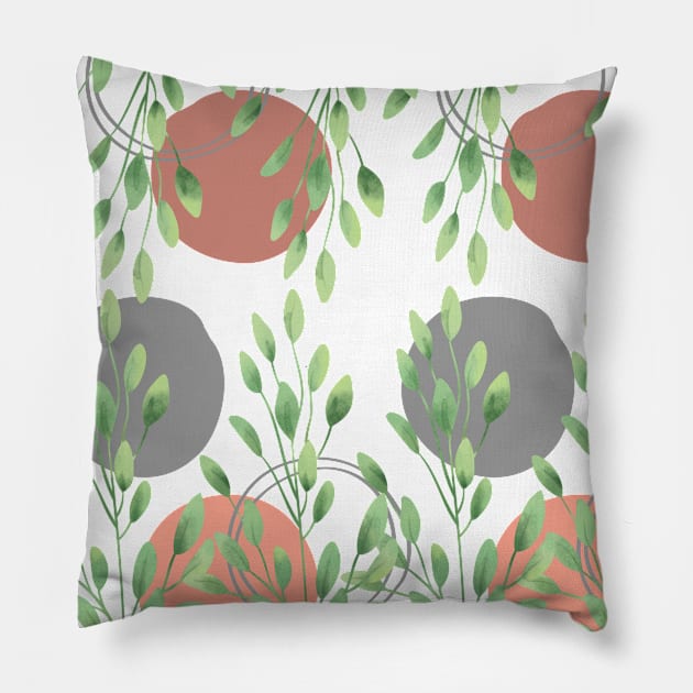 Leaf Vibes Pillow by Gardenglare