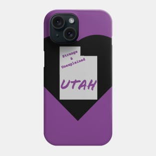 Strange Utah heart Phone Case