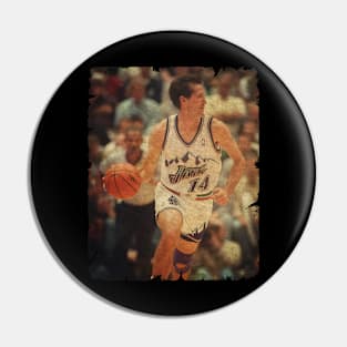 Jeff Hornacek #14 in Utah Jazz Pin