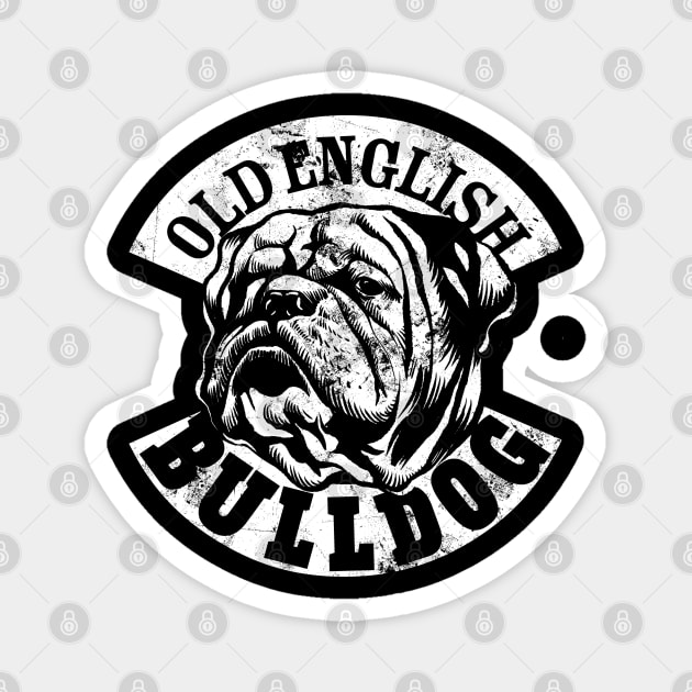 Old English Bulldog Magnet by Black Tee Inc