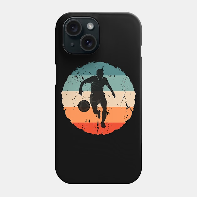 Retro Vintage Soccer Player Soccer Lovers Football Fans Gift Phone Case by Abko90