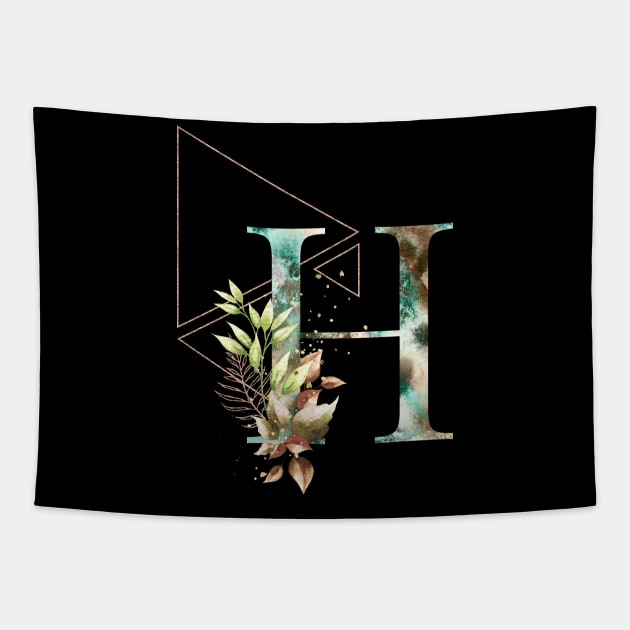 Alphabet H Tapestry by ArtisticTee