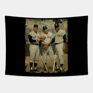 Roger Maris, Mickey Mantle, and Elston Howard in New York Yankees Tapestry