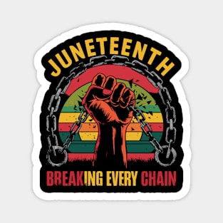 Juneteenth African American Freedom Black History Design Magnet