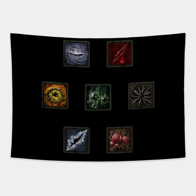 Elden Ring Status Effects Tapestry by StebopDesigns