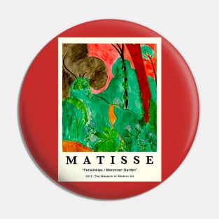 Matisse Museum of Modern Art Whimsical Periwinkles Print Pin