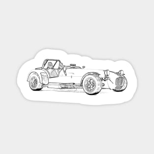 Lotus 7 Wireframe Magnet