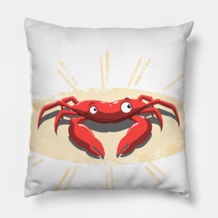 Happy Crab Pillow