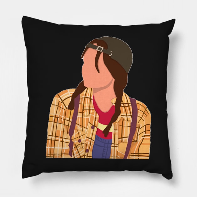 Hannah Black Friday Pillow by nweinberg