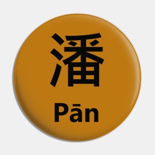 Chinese Surname Pān Pin