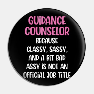 Guidance Counselor, Female Guidance Counselor Pin