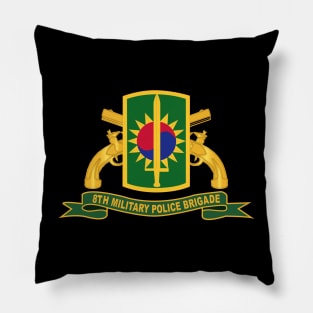 8th Military Police Brigade - SSI w Br - Ribbon Pillow