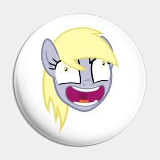 Insane Raging Derpy Hooves Pin