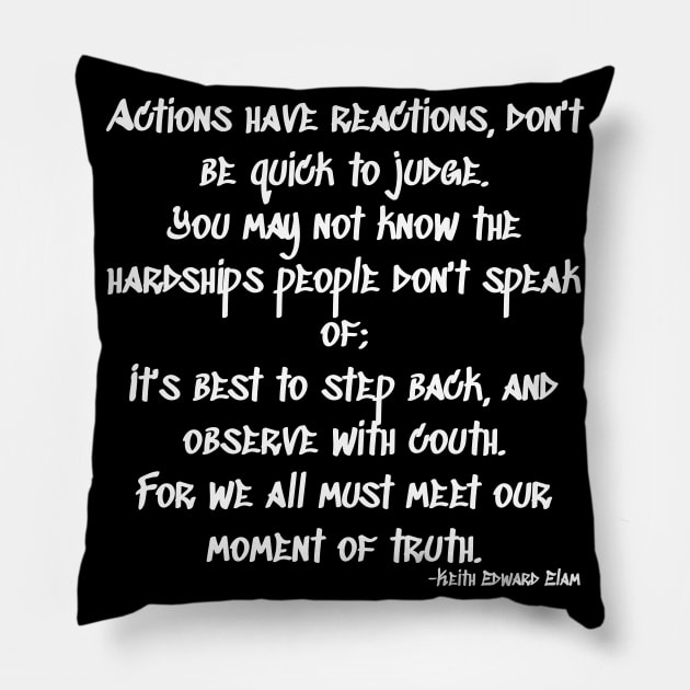 Gang Starr Quote Pillow by km726