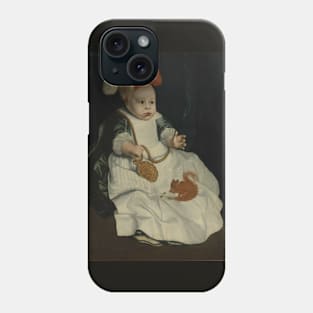 Portrait of a Child with a Red Squirrel Pieter van Lint Phone Case