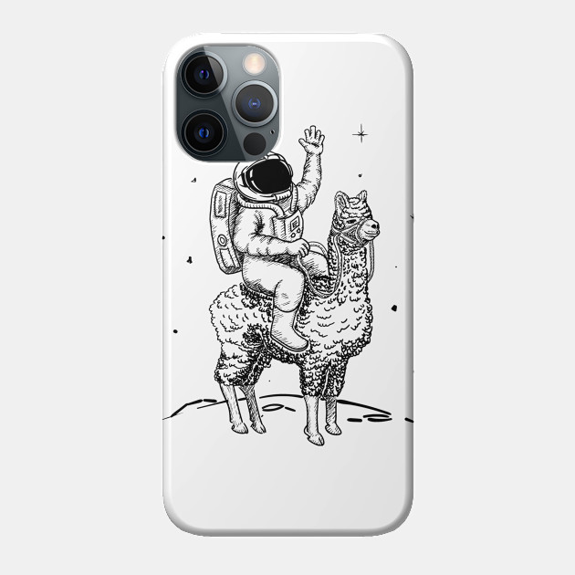Astronaut exploring on llama. Perfect present for mom mother dad father friend him or her - Astronaut - Phone Case
