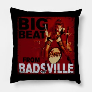 Rebel Youth The Cramps Punk Attitude On A T-Shirt Pillow