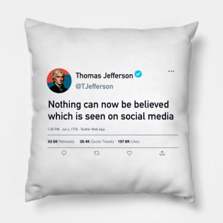 Thomas Jefferson's quote Pillow