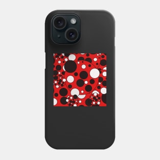 lady bug polka dot design pattern Phone Case