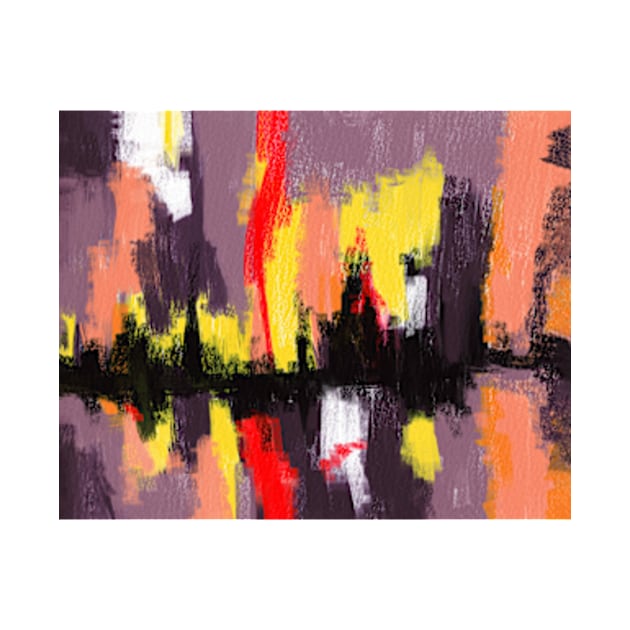 Vibrant Night abstract oil painting by Doodle Intent