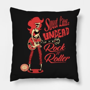 Sweet Little Undead Rock 'N' Roller Pillow