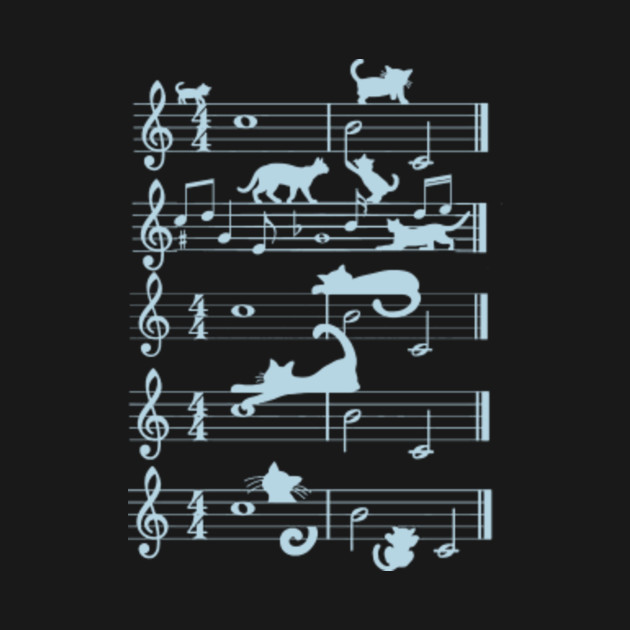 The Cats And Sheet Music Funny Shirt The Cats And Sheet Music