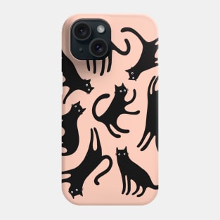 Curious Black Cats Phone Case