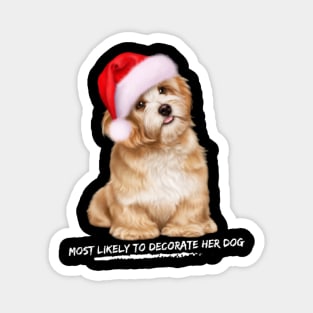 Christmas santa hat -T shirt Magnet