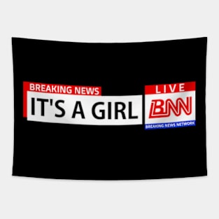 Breaking News Network, Its A Girl, Gender Reveal Tapestry