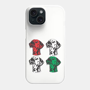 Dalmatian Christmas Art, Dalmatian Graphic, Dog Graphic Phone Case