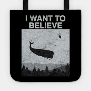 I Want To Believe Flying Whale Tote