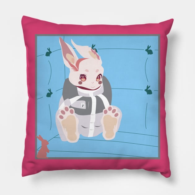 Bunny Love Pillow by Edofest