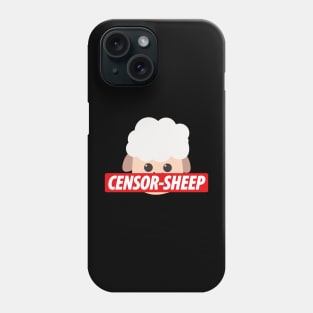 Censor Sheep | Gift Ideas | Funny Puns Jokes Phone Case