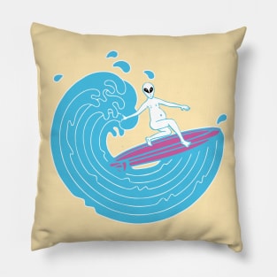Naked Surfer Pillow