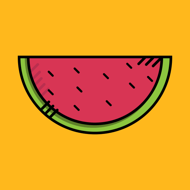 Cute Watermelon - Icon by Lionti_design