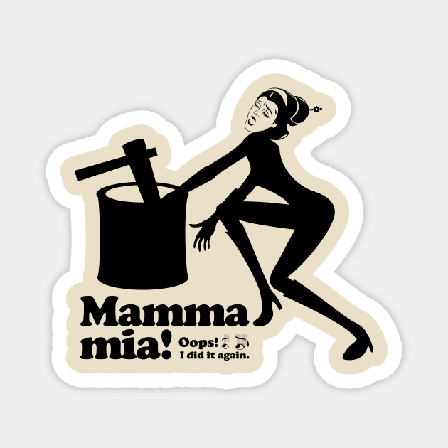 Mamma mia “mochi pounding” Magnet by t-shirts-cafe