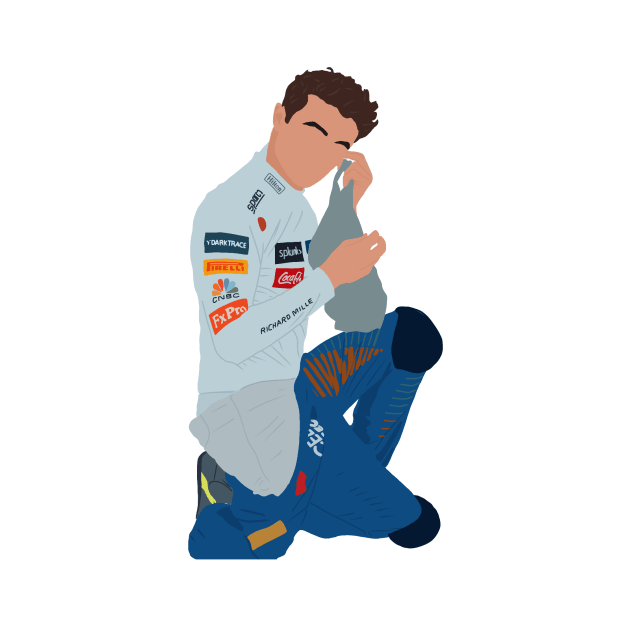 Lando Norris getting ready for the 2020 Russian Grand Prix by royaldutchness