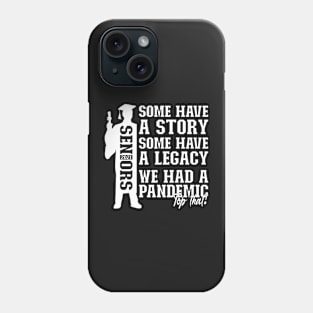 Pandemic Graduation | White Text Boys Funny Graduation Phone Case