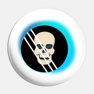 Skull logo Pin