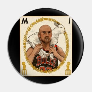 MJ GOAT Pin