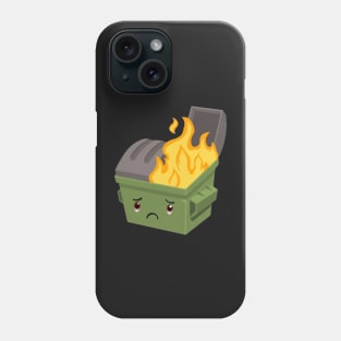 Dumpster fire meme, funny memes Phone Case