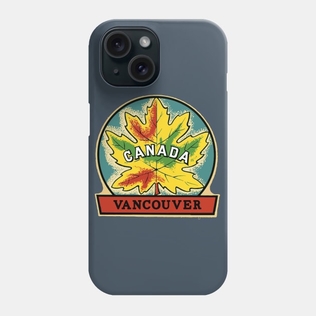 Vancouver Leaf Phone Case by Midcenturydave