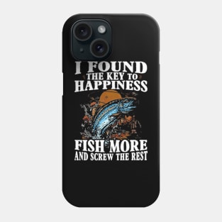 Fishing Key To Happiness Phone Case