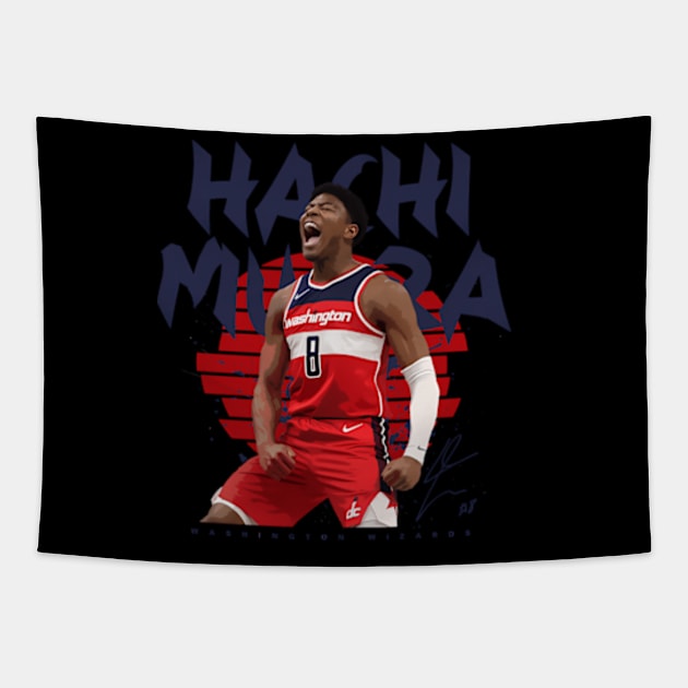 Rui Hachimura Tapestry by Ro Go Dan