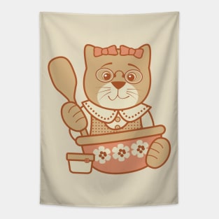 Mama Cooking and Baking Tapestry